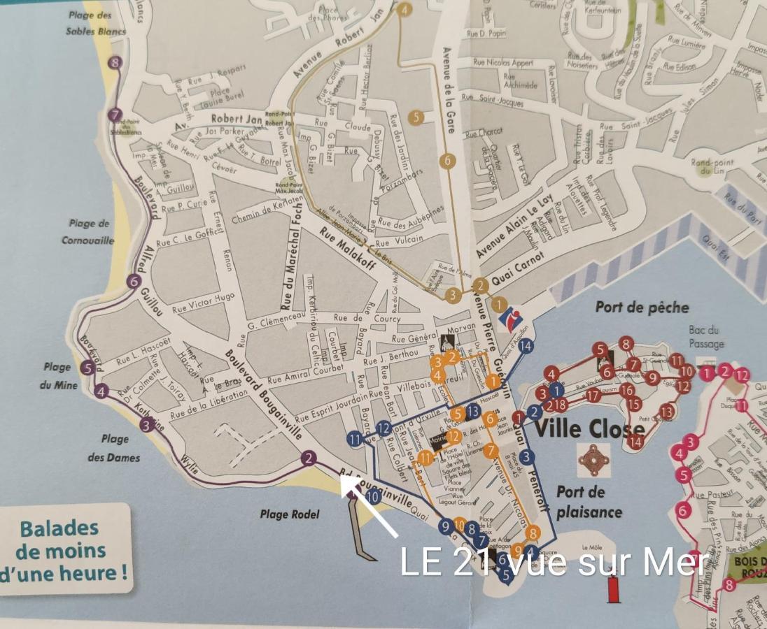 Le 21 Vue Sur Mer Concarneau Exterior foto